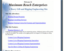 Tablet Screenshot of maximumreach.com